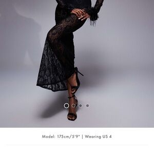 ASOS design Elegant Black Lace Dress